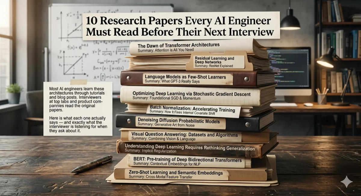 10 Research Papers Every AI Engineer Must Read Before Their Next Interview